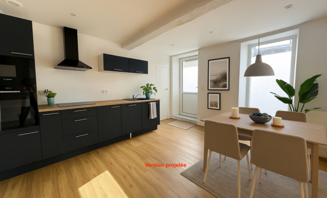 Charmante maison de village rénovée avec goût , en parfait état, trois chambres à Fleurey-sur-Ouche, ARYA IMMOBILIER, estimation gratuite sous 48h