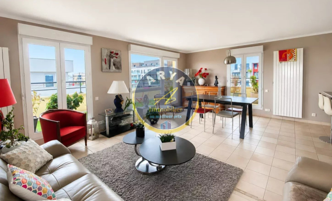 Superbe appartement lumineux avec terrasse vue panoramique – Dernier étage avec ascenseur, grand garage double, trois chambres, Dijon Toison d'Or, ARYA IMMOBILIER, Estimation sous 48h